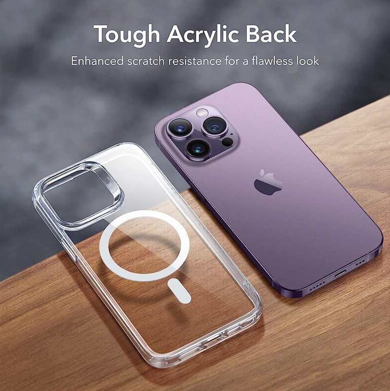 Wholesale Crystal Clear Transparent Slim Magnetic Cover Case