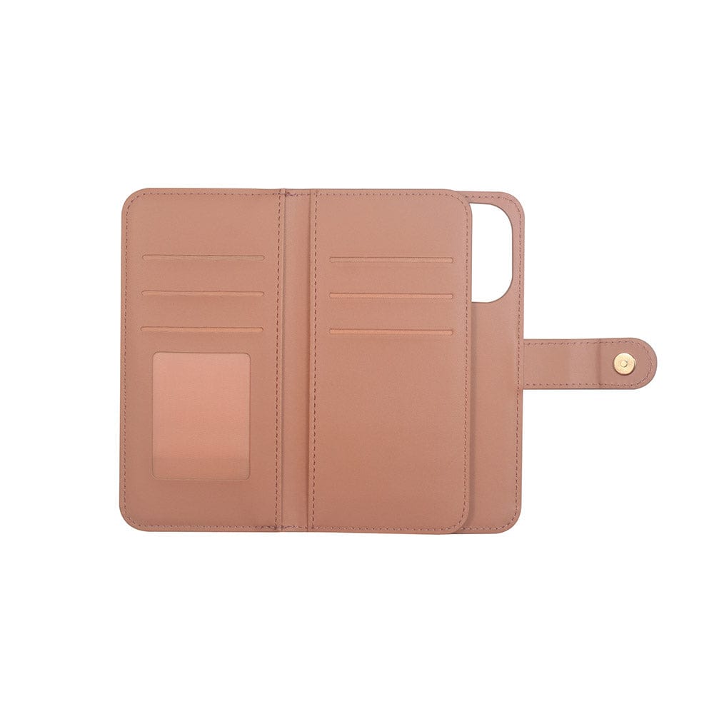 Coach Leather Folio Wallet Case with MagSafe for iPhone 14 Pro Max -  Signature Tan