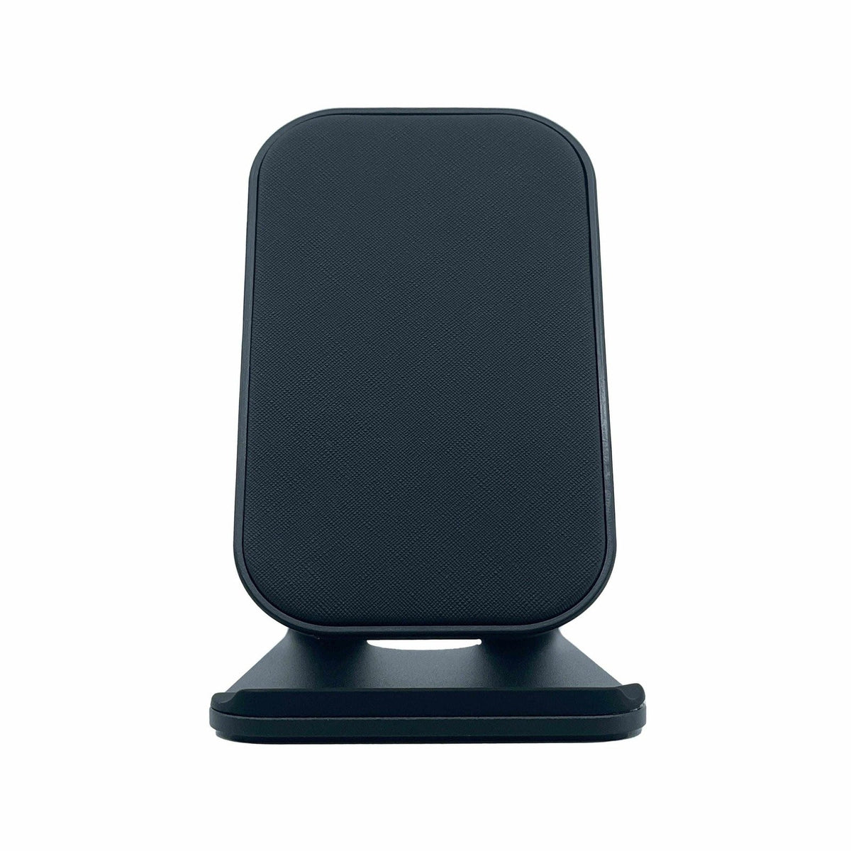 Oscar Black Leather Fast Wireless Charging Stand - Power Adapter Inclu ...